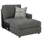 Signature Design by Ashley Edenfield 3-Piece Left Facing U-Shaped Sectional with Chaise in Charcoal, , large