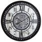 Yosemite Home Decor Modern Farmhouse Gear Wall Clock in Black and White, , large