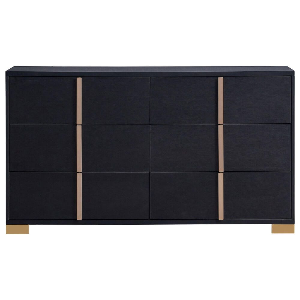 Pacific Landing Marceline 6-Drawer Dresser in Black, , large