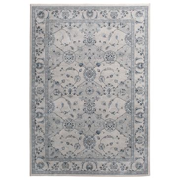 Central Oriental Clearwater Marcella 5" x 8" Grey and Blue Area Rug, , large