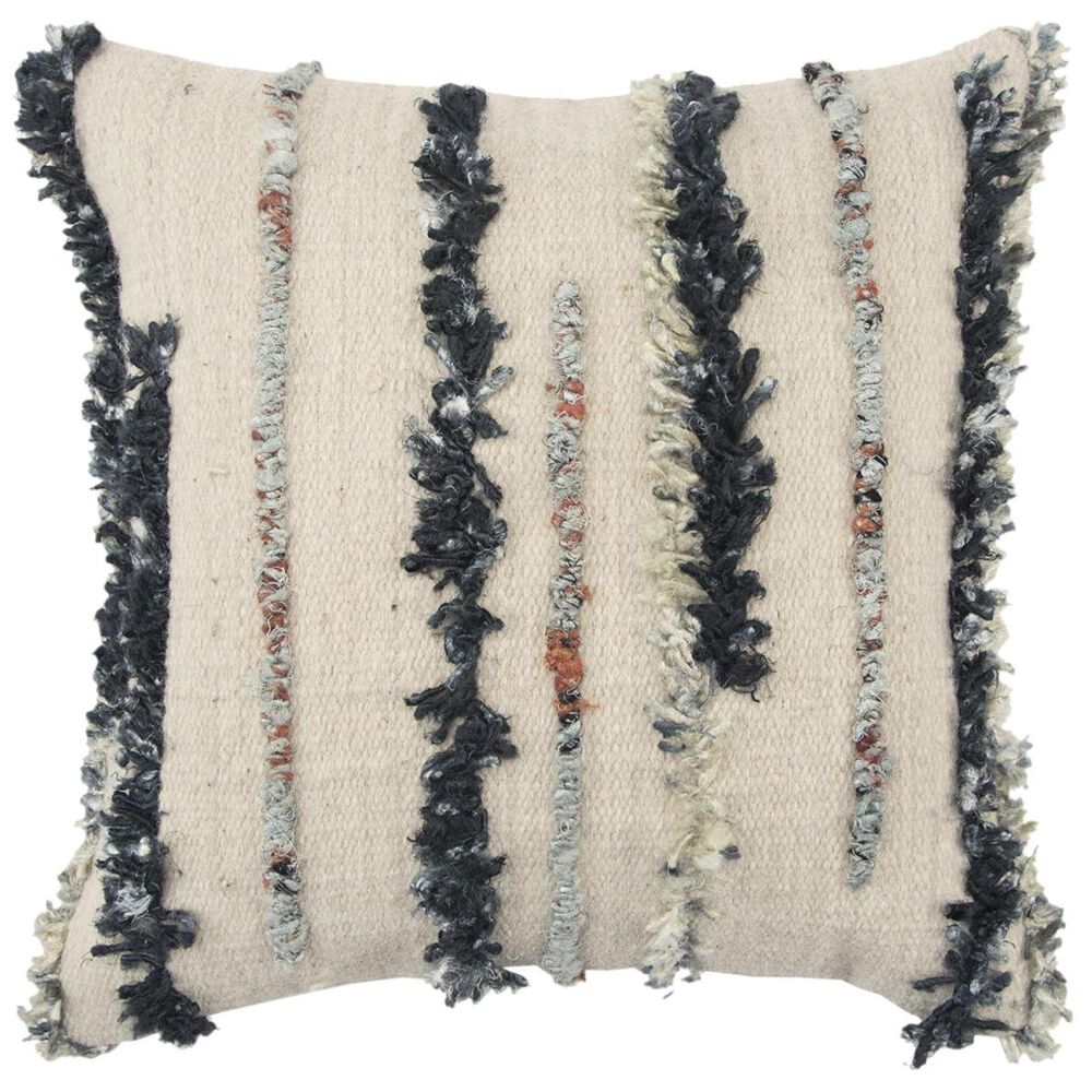 Rizzy Home 20" x 20" Pillow Cover in Tan and Black, , large