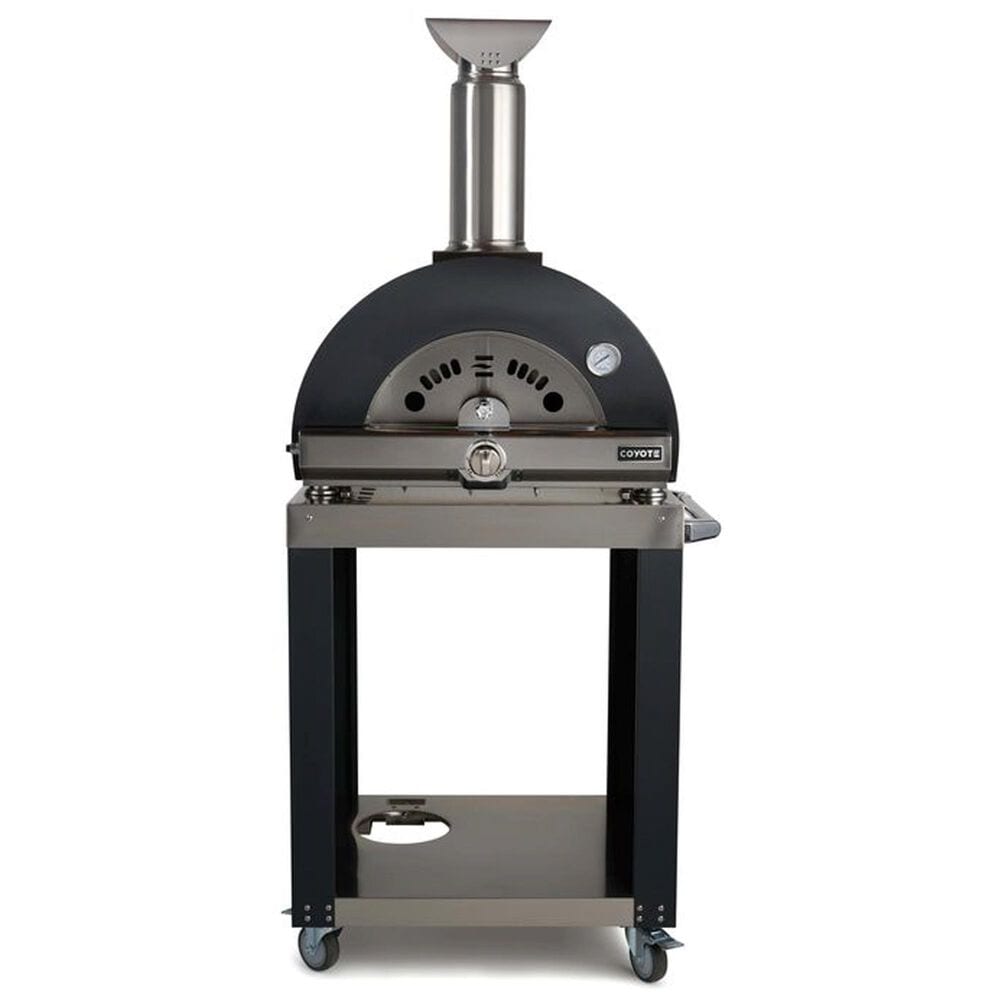 Coyote Outdoor Cart for Hybrid Pizza Oven in Black, , large