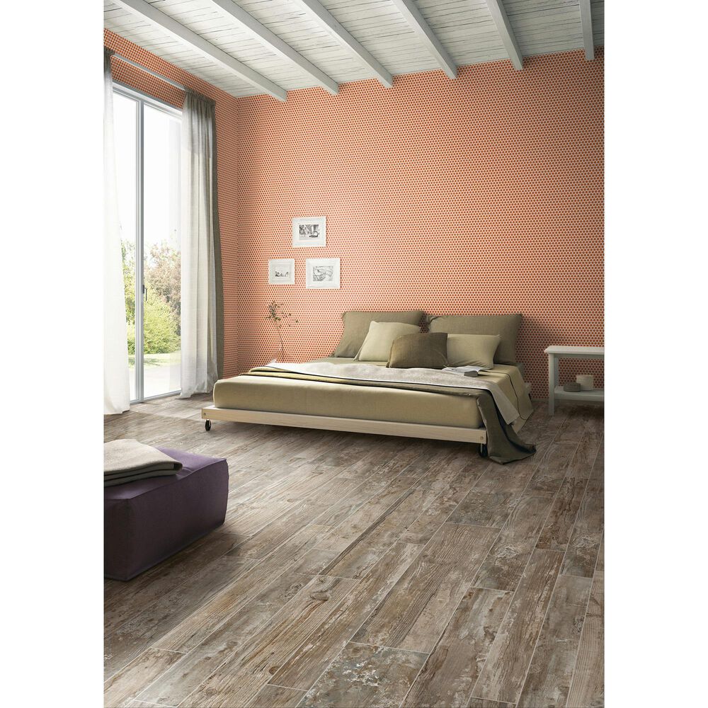 Dal-Tile Color Wheel Orange Burst 13&#39;&#39; X 11&#39;&#39; Ceramic Mosaic Sheet, , large
