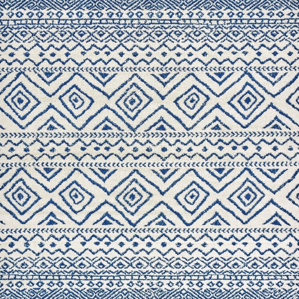 Safavieh Tulum TUL267 3&#39; x 5&#39; Ivory and Navy Area Rug, , large