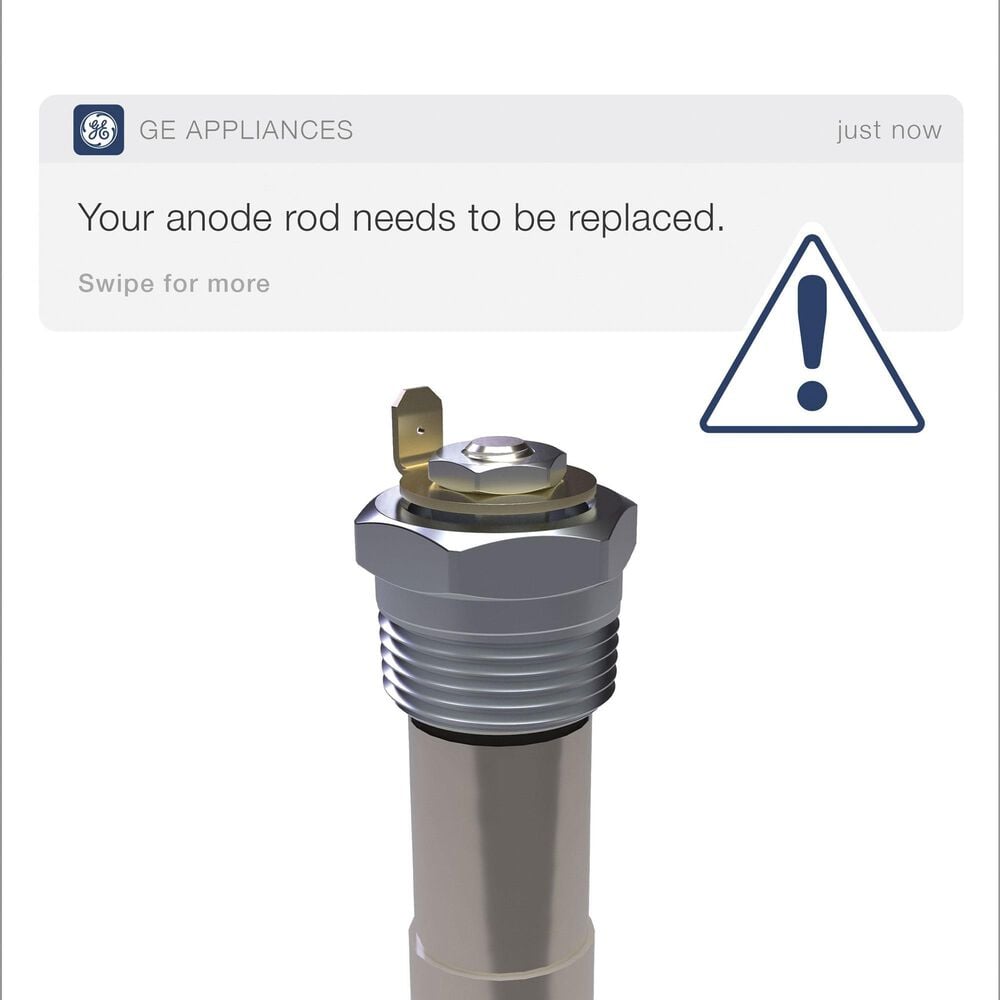 GE Appliances 40-Gallon Smart Tall Electric Water Heater with Anode Sensing in Gray, , large