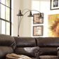 Ashley Sheriel Metal Arc Floor Lamp in Black, , large