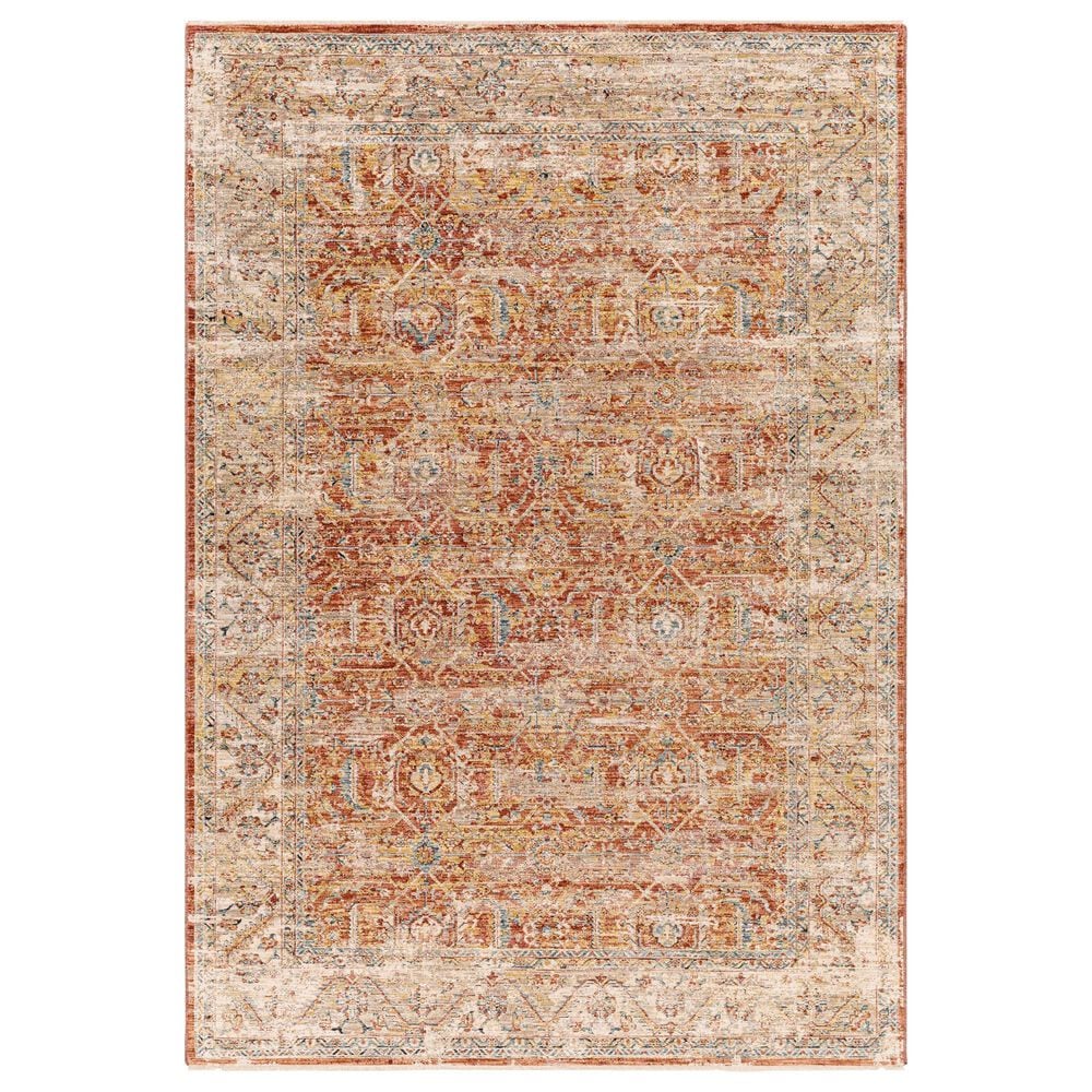 Surya Aspendos 9" x 12"2" Rust, Burgandy, Dusty Pink, Demin, Wheat, Taupe, Gray, Black and Cream Area Rug, , large