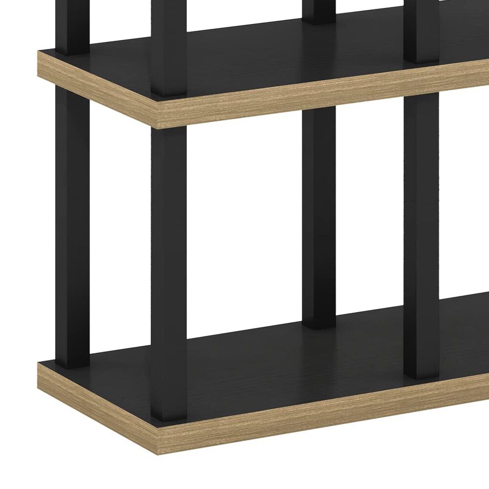 HOMLUX 4-Cube Display Bookshelf in Americano and Black, , large