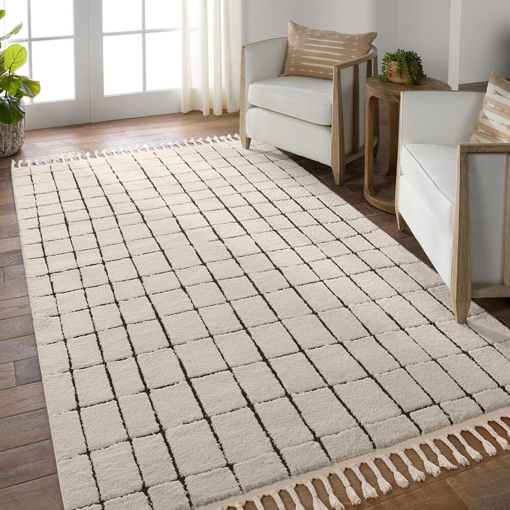 Jaipur Jaida Align Gray Morn and Phantom 5&#39; x 7&#39; Area Rug, , large