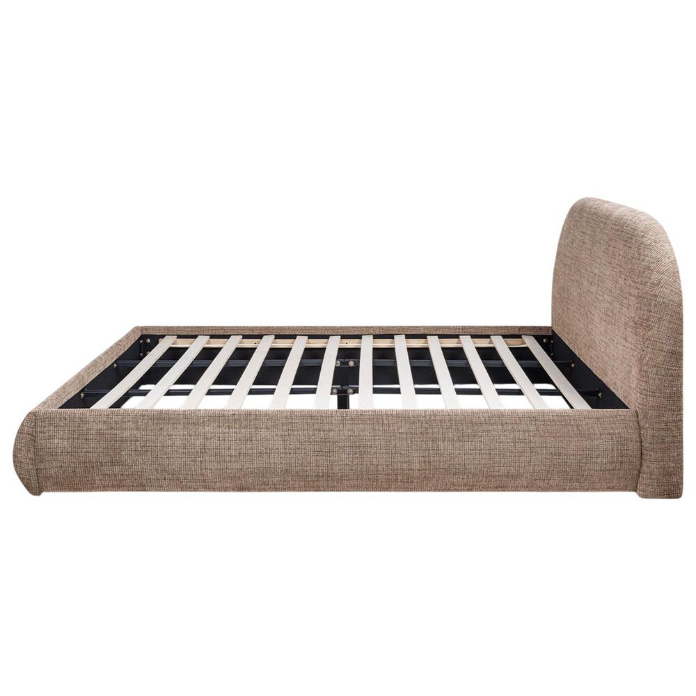 Jennifer Taylor Home Archie King Upholstered Platform Bed in Taupe Brown, , large
