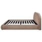 Jennifer Taylor Home Archie King Upholstered Platform Bed in Taupe Brown, , large