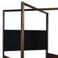 Millenium Dilenno King Canopy Panel Bed in Dark Brown with USB Ports, , large