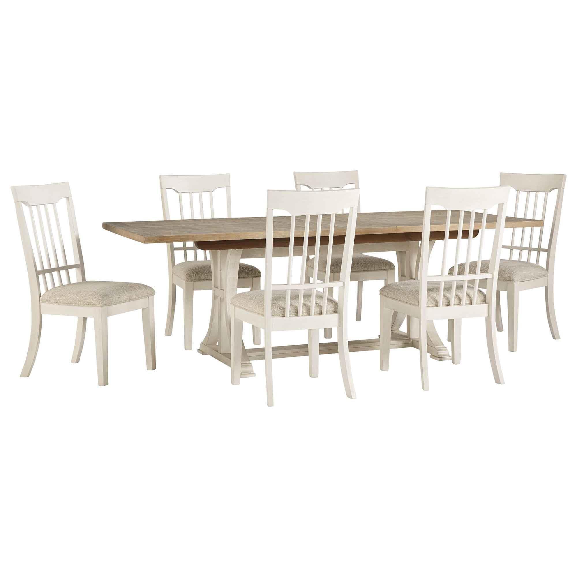Ashley furniture trestle table discount