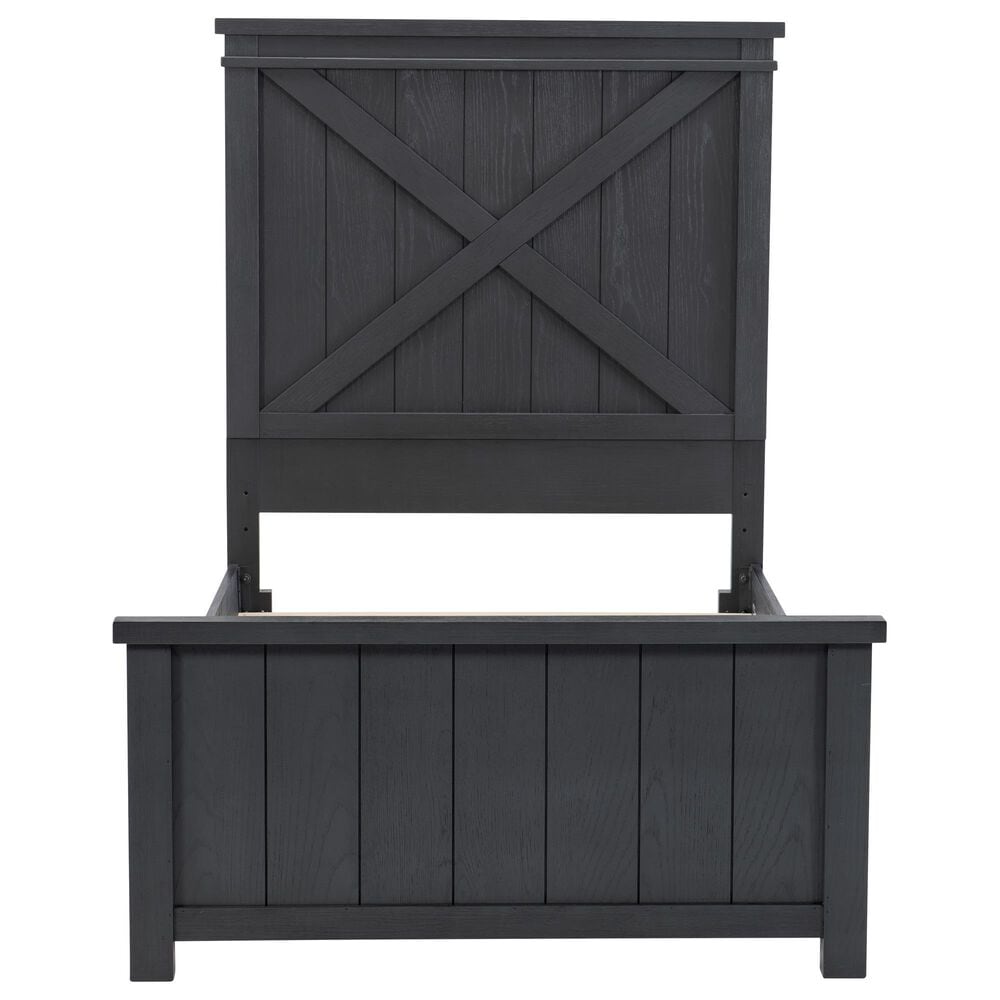 Legacy Classic Flatiron Twin Panel Bed with Trundle in Midnight, , large