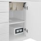 James Martin Vanities Myrrin 48" Vanity in Bright White with 3cm Arctic Fall Solid Surface Top, , large