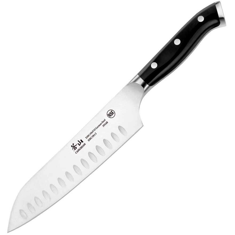 Cangshan D Series 8" German Steel Forged Santoku Knife, , large