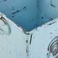 Maple and Jade 11" Vintage Metal Planter in Light Blue, , large