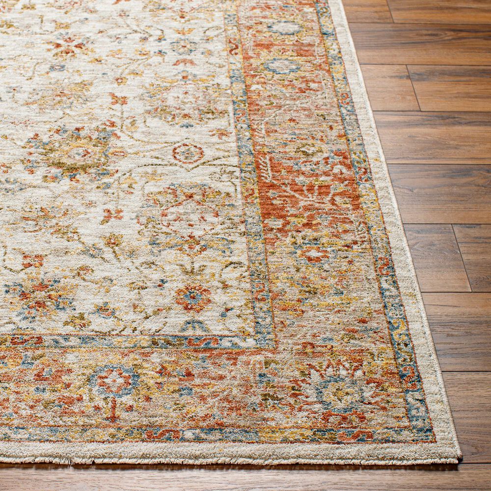 Surya Mona Lisa 10&#39; x 14&#39; Light Sage, Tan, Mustard, Brick Red, Burgundy, Olive and Dark Blue Area Rug, , large