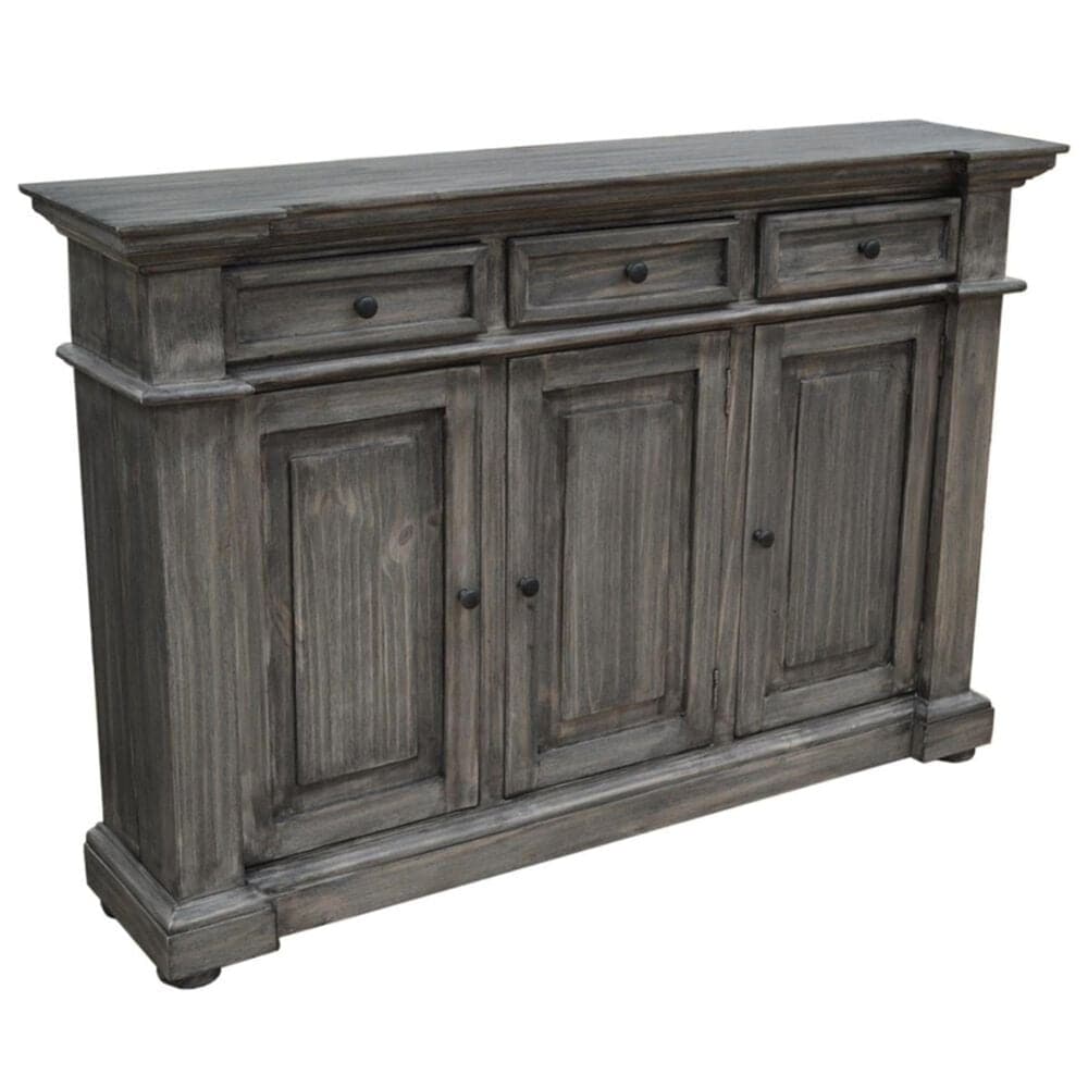 Santa Fe Rustic Console in Graphite Gray, , large