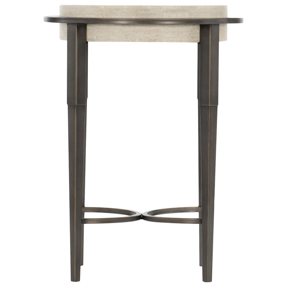 Bernhardt Barclay Round Drink Table in Antique Pewter, , large