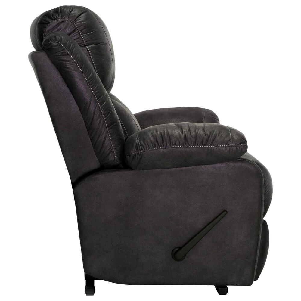 Moore Furniture Caesar Manual Oversized Rocker Recliner in Westview Slate, , large