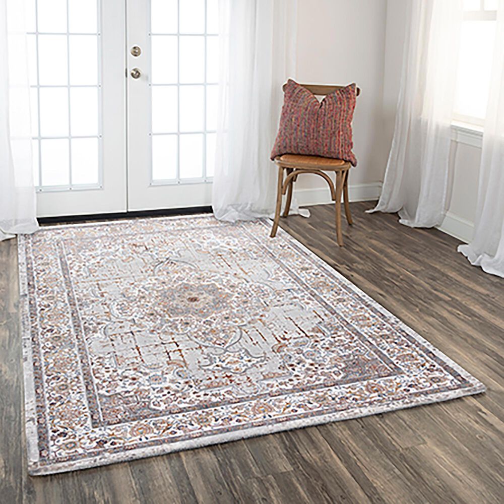 RIZZY Westchester 5&#39;3&quot; x 7&#39;6&quot; Gray and Multicolor Area Rug, , large