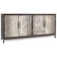 Classic Home Lisbon 4-Door Sideboard in Black, , large