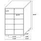 Pacific Landing Marceline 5-Drawer Chest in White and Gold, , large