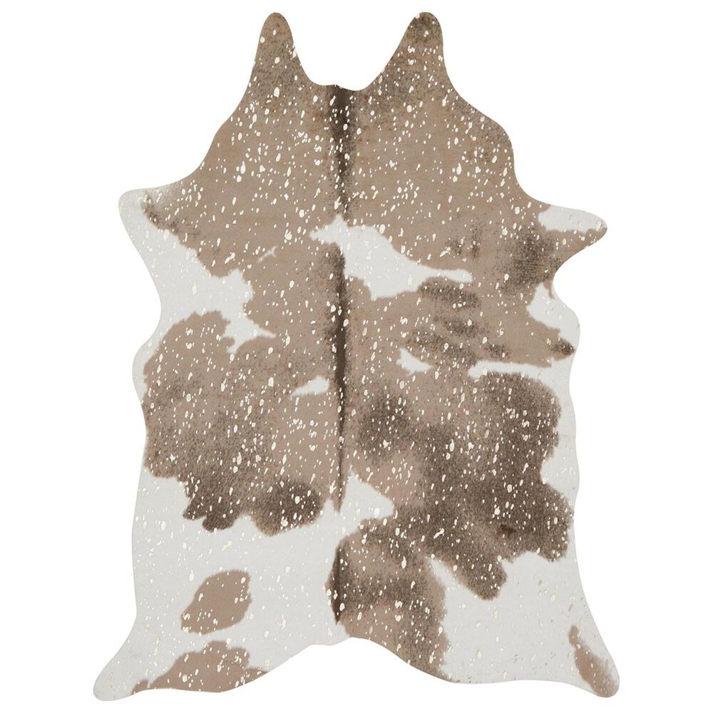 Loloi Bryce BZ-06 5" x 6"6" Taupe and Champagne Area Rug, , large