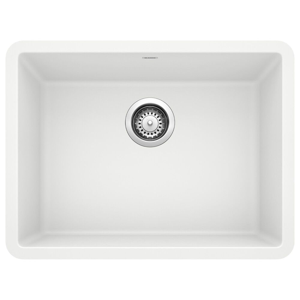 Blanco Precis 24" Single Bowl Kitchen Sink in White, , large