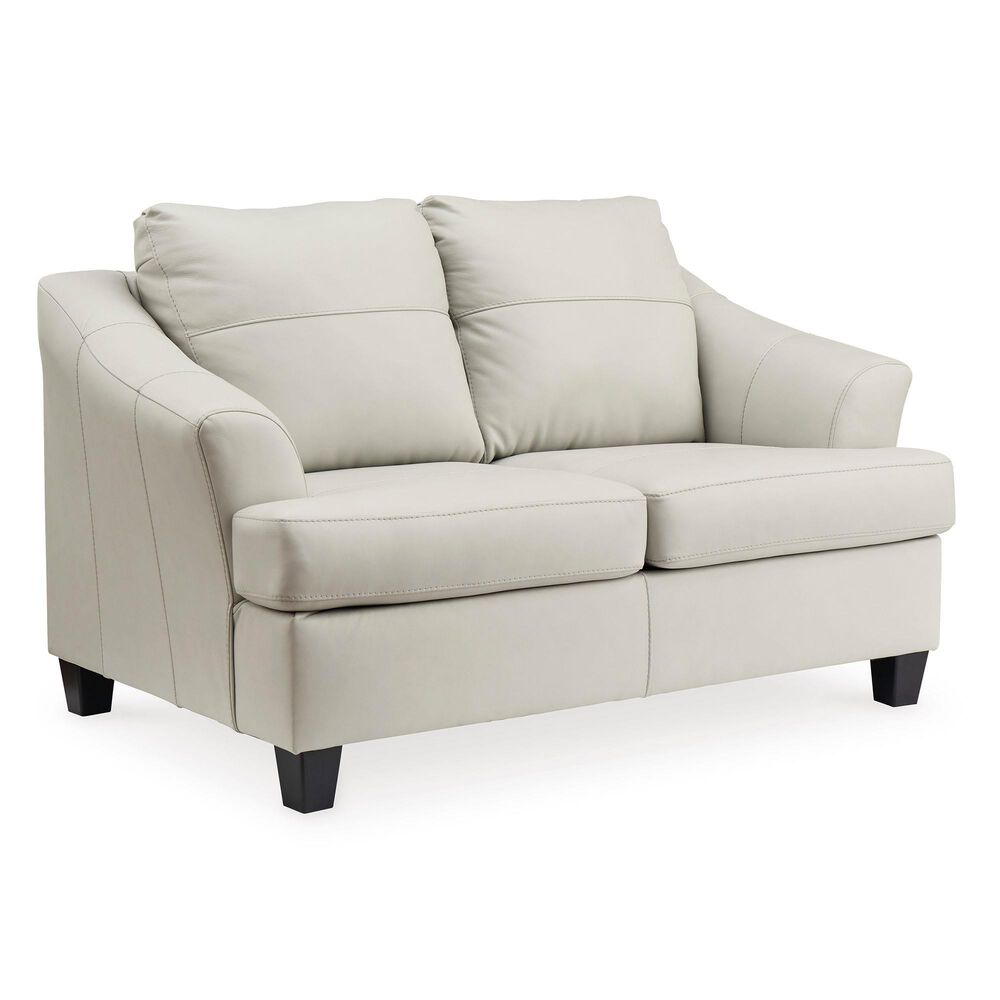 Ashley Genoa Leather Sofa and Loveseat in Coconut, , large