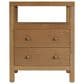 Butler Specialty Company Nora 2 Drawer Nightstand with Open Shelf in Light Natural Brown, , large