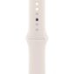 Apple Watch SE GPS + Cellular 40mm Starlight Aluminum Case with Starlight Sport Band - S/M, , large