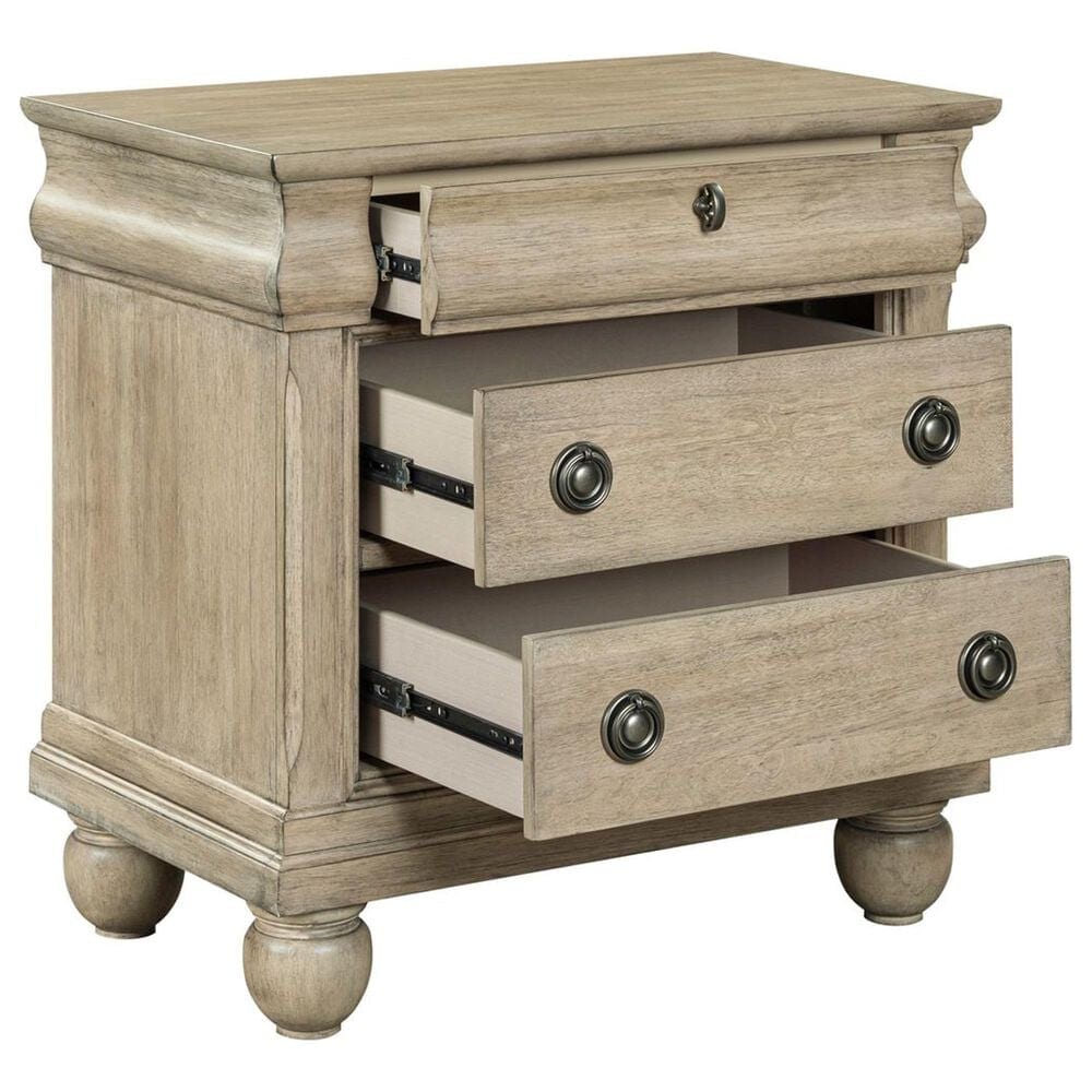 Belle Furnishings Rustic Traditions 3-Drawer Nightstand in Saddle Tan, , large