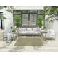 Nourison Courtyard Ivory and Green 5" Square Indoor/Outdoor Area Rug, , large