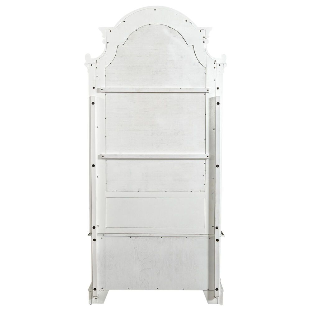 Belle Furnishings Magnolia Manor Hall Tree in Antique White and Weathered Brown, , large