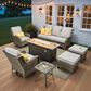 HOMLUX 7-Piece Patio Set in Grey, , large