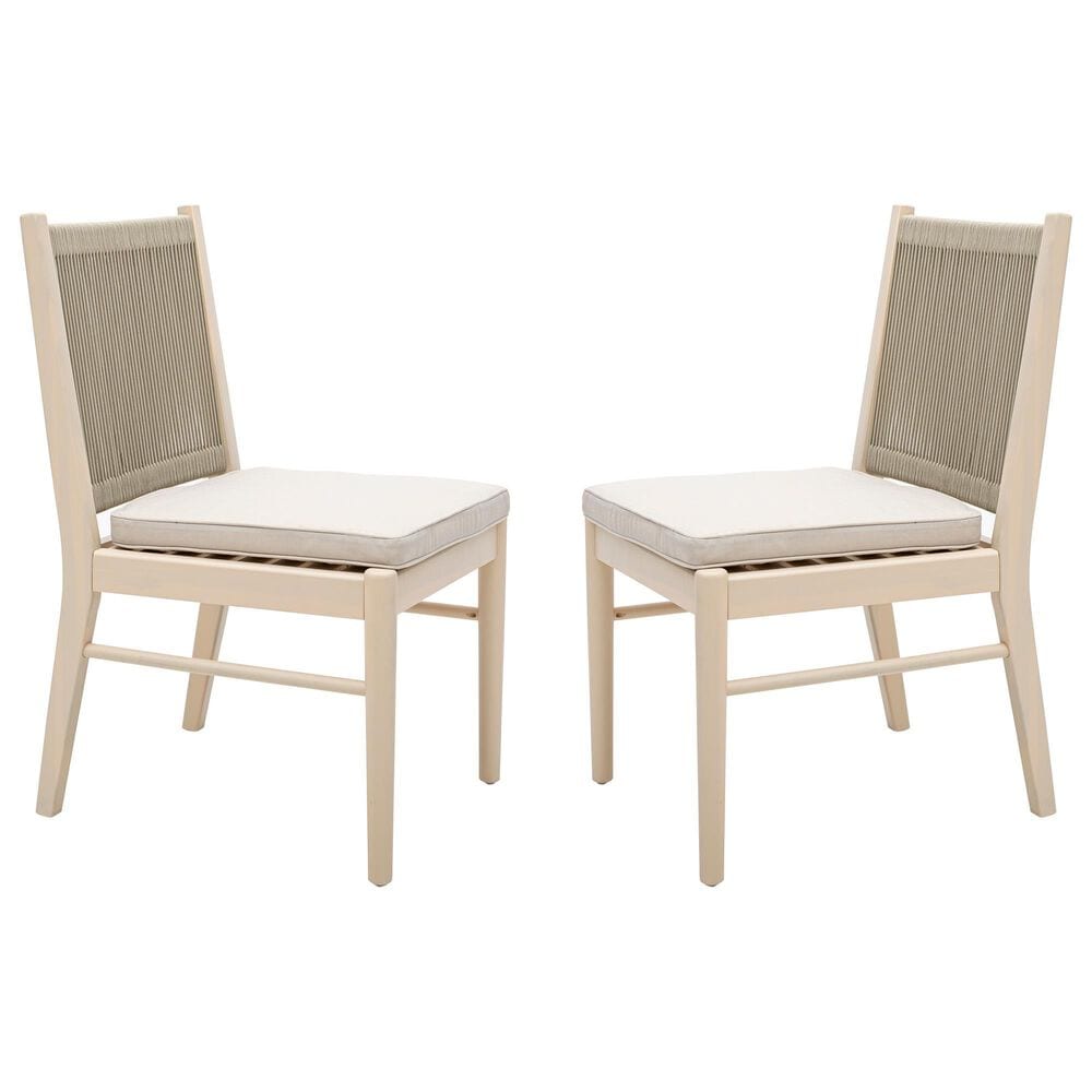 Hearth and Haven Cordoba Outdoor Dining Chair in Beige (Set of 2), , large