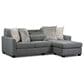 Northwestern Irving Stationary Sofa Chaise in Charcoal, , large