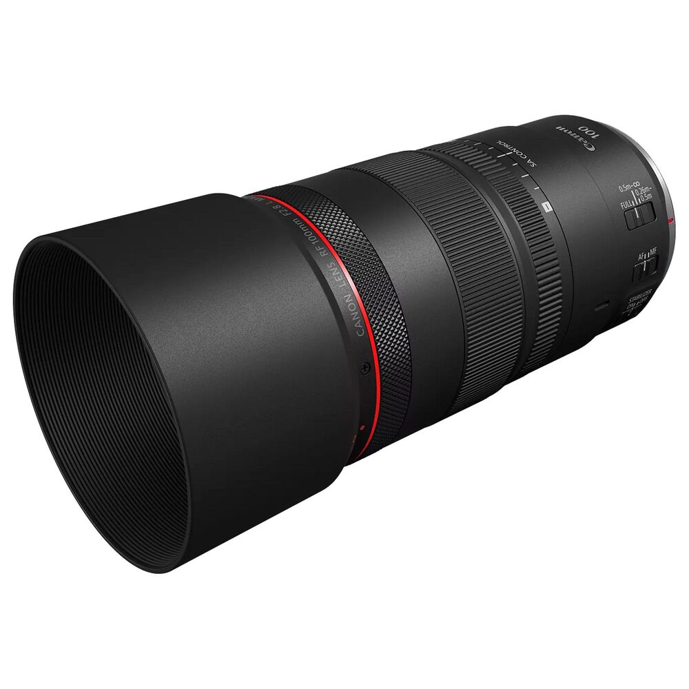 Canon RF100mm F2.8 L Macro IS USM Telephoto Lens in Black, , large