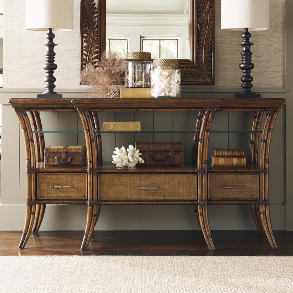 Tommy Bahama Home Bali Hai Oyster Reef Sideboard in Warm Brown, , large