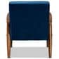 Baxton Studio Sorrento Arm Chair in Navy Blue, , large