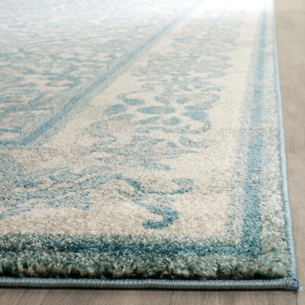 Safavieh Evoke EVK242C-5 5&#39;1&quot; x 7&#39;6&quot; Ivory/Light Blue Area Rug, , large