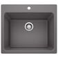 Blanco Liven 25" Dual Mount Laundry Sink in Cinder, , large