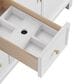James Martin Bellshire 72" Double Bathroom Vanity in Bright White with 3 cm Eternal Jasmine Pearl Silestone Top and Rectangular Sinks, , large