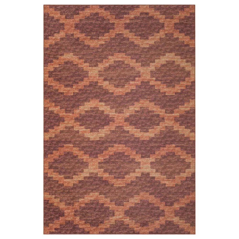 Dalyn Rug Company Sedona Southwestern 8" Round Spice Indoor/Outdoor Area Performance Rug, , large