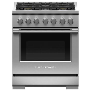 Fisher & Paykel 30" Freestanding Liquid Propan Gas Range with 5 Burners in Stainless Steel, , large