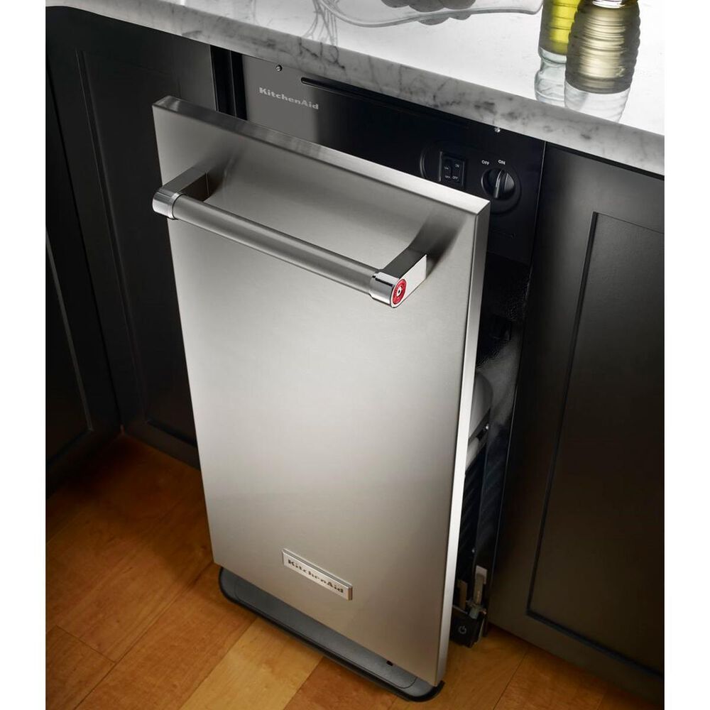 KitchenAid 1.4 Cu. Ft. Built-In Trash Compactor in Stainless Steel, , large