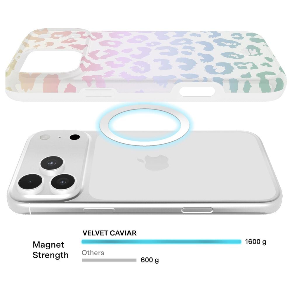 Velvet Caviar MagSafe Case For Apple iPhone 17 Pro Max in White Opal Leopard, , large