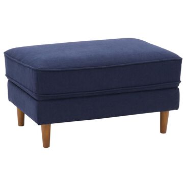 CorLiving Mulberry Ottoman in Navy Blue, , large